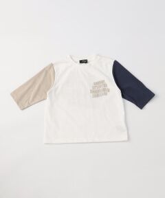 7分袖プリントTシャツ