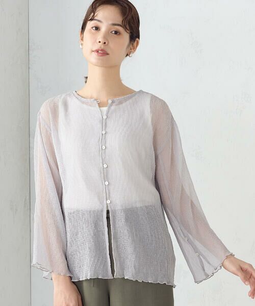 COMME CA ISM / コムサイズム シャツ・ブラウス | 【セットアイテム】シアーブラウス+タンクトップ | 詳細13