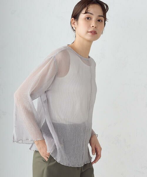 COMME CA ISM / コムサイズム シャツ・ブラウス | 【セットアイテム】シアーブラウス+タンクトップ | 詳細14