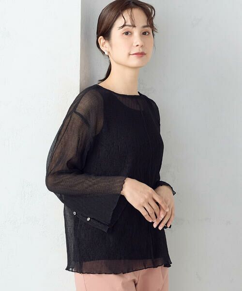 COMME CA ISM / コムサイズム シャツ・ブラウス | 【セットアイテム】シアーブラウス+タンクトップ | 詳細19