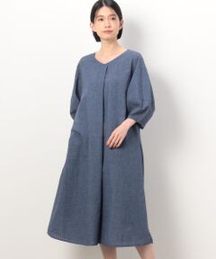 COMME CA ISM / コムサイズム ロング・マキシ丈ワンピース | 七分袖アッパッパ