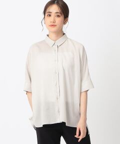 COMME CA ISM / コムサイズム シャツ・ブラウス | レーヨンリネン ドルマンスリーブ 5分袖シャツ