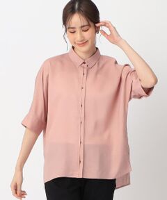 COMME CA ISM / コムサイズム シャツ・ブラウス | レーヨンリネン ドルマンスリーブ 5分袖シャツ