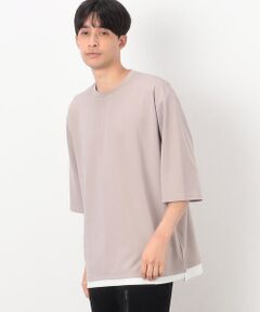 フェイクレイヤード 七分袖 Ｔシャツ