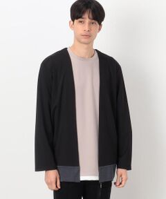 COMME CA ISM / コムサイズム カーディガン・ボレロ | カラーブロック ボタンレス カーディガン