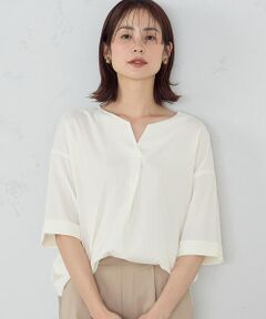 COMME CA ISM / コムサイズム シャツ・ブラウス | キーネック　ブラウス