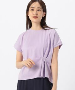 【接触冷感】綿混 おりがみタック Tシャツ