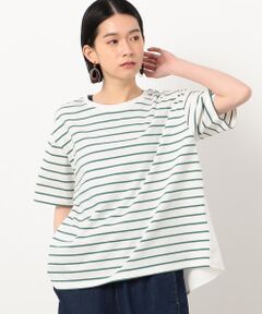 ボーダー　バックフレアＴシャツ