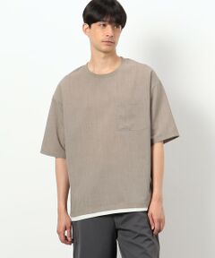 ファンクショナル リネンライク 布帛Ｔシャツ