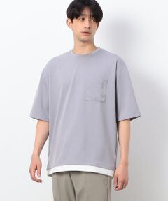 フェイクレイヤード クルーネックＴシャツ