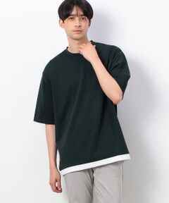 フェイクレイヤード クルーネックＴシャツ