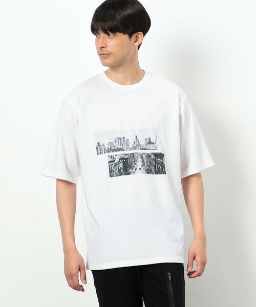 COMME CA ISM / コムサイズム Tシャツ | 【接触冷感機能】 Ｆｅｅｌ−Ｃｏｏｌ フォトＴシャツ 「Ｃｉｔｙ」 | 詳細2