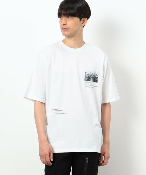 COMME CA ISM / コムサイズム Tシャツ | 【接触冷感機能】 Ｆｅｅｌ−Ｃｏｏｌ フォト＆メッセージＴシャツ 「Ｃｉｔｙ」 | 詳細2