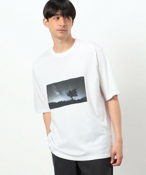 COMME CA ISM / コムサイズム Tシャツ | 【接触冷感機能】Ｆｅｅｌ−Ｃｏｏｌ フォトＴシャツ 「Ｓｔａｒｒｙ ｓｋｙ」 | 詳細2