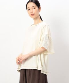 【 速乾 】袖メッシュピグメント加工Ｔシャツ