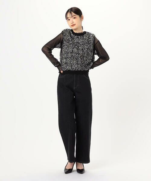 COMME CA ISM / コムサイズム ベスト | 2WAYリボンヤーン　ベスト | 詳細11