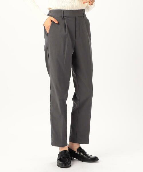 COMME CA ISM / コムサイズム その他パンツ | 【 美しいベーシックパンツ 】 裏起毛 カルゼ テーパードパンツ | 詳細8