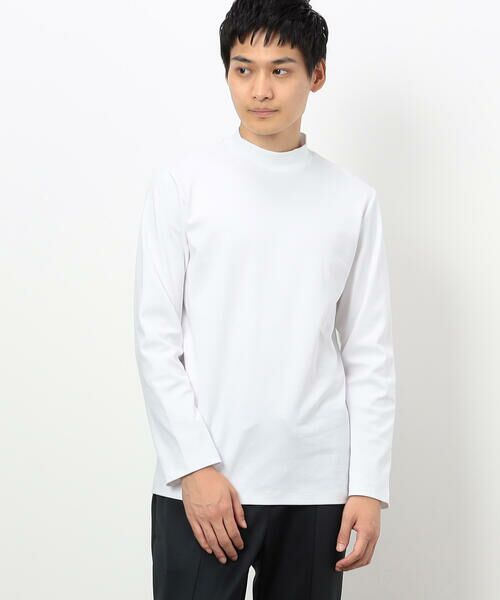 COMME CA ISM / コムサイズム Tシャツ | コットンスムース モックネックTシャツ (長袖) | 詳細2