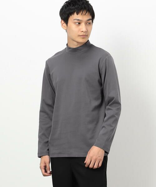 COMME CA ISM / コムサイズム Tシャツ | コットンスムース モックネックTシャツ (長袖) | 詳細11