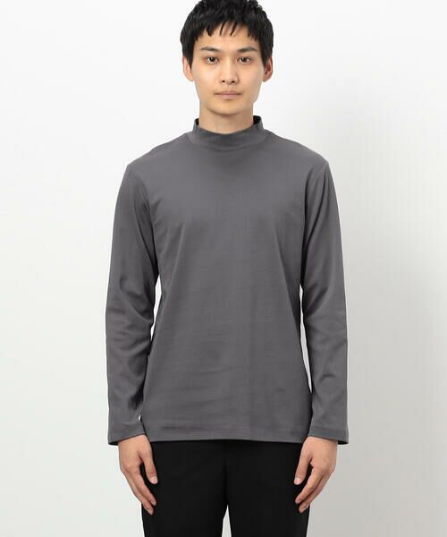COMME CA ISM / コムサイズム Tシャツ | コットンスムース モックネックTシャツ (長袖) | 詳細13