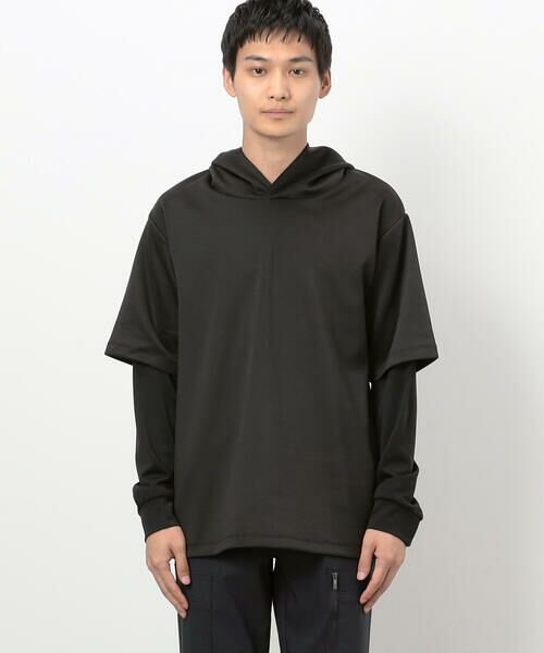 COMME CA ISM / コムサイズム パーカー | ミリタリー フェイクレイヤード フードパーカー | 詳細2