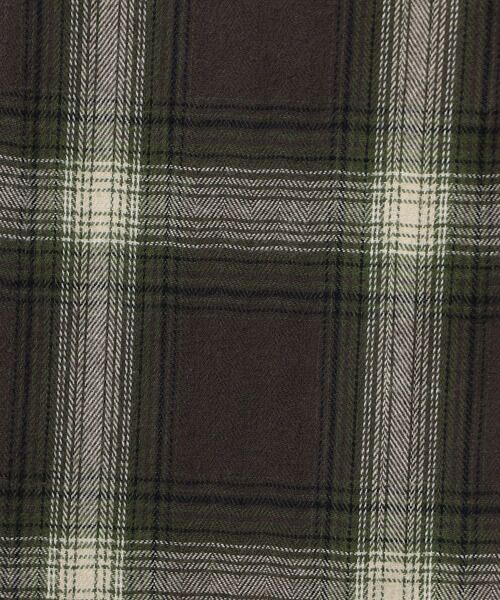 COMME CA ISM / コムサイズム ロング・マキシ丈スカート | 起毛チェック　巻き風スカート | 詳細5