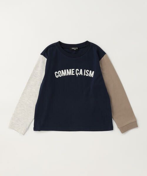 COMME CA ISM / コムサイズム Tシャツ | ロゴプリント長袖Tシャツ　 | 詳細4