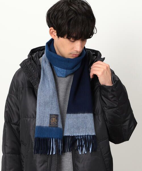COMME CA ISM / コムサイズム マフラー・ショール・スヌード・ストール | 【ウールカシミヤ】 ブロックチェック マフラー | 詳細6