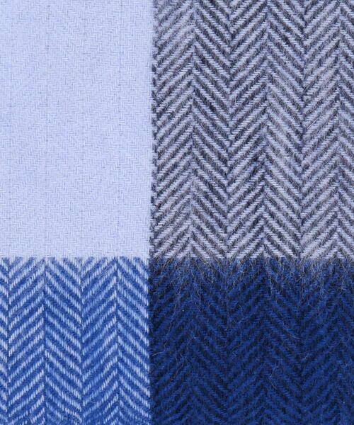COMME CA ISM / コムサイズム マフラー・ショール・スヌード・ストール | 【ウールカシミヤ】 ブロックチェック マフラー | 詳細8