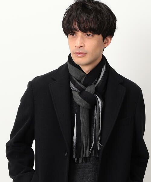 COMME CA ISM / コムサイズム マフラー・ショール・スヌード・ストール | ラッセル ストライプ マフラー | 詳細4