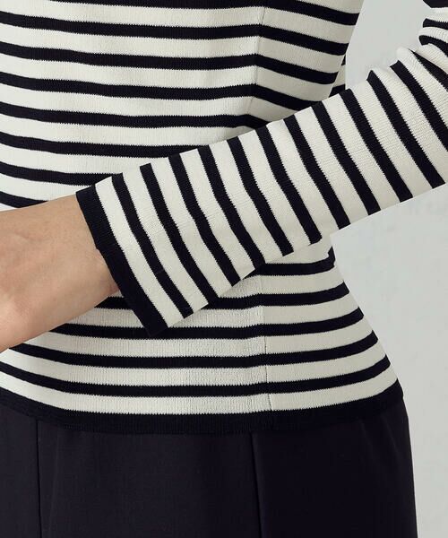 COMME CA ISM / コムサイズム ニット・セーター | ボーダー　スクエアネック　ニット | 詳細10