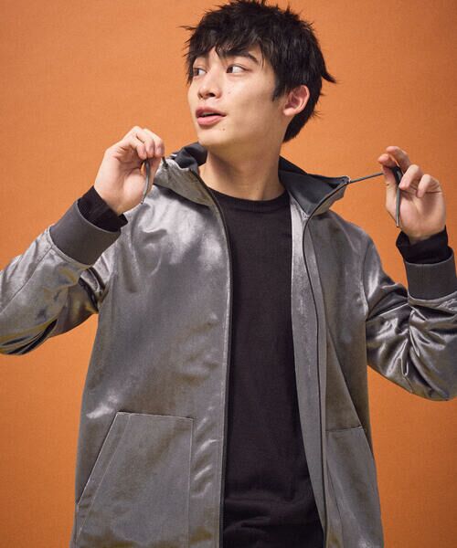 COMME CA ISM / コムサイズム ブルゾン | ベロアジャージ ジップアップブルゾン | 詳細16