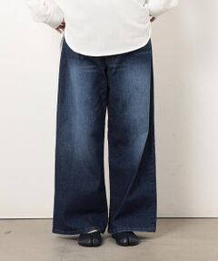 COMME CA ISM / コムサイズム デニムパンツ | ストレッチデニムワイドパンツ