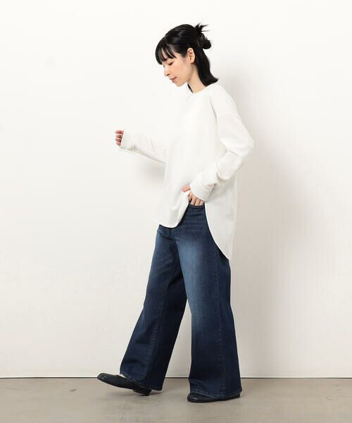 COMME CA ISM / コムサイズム デニムパンツ | ストレッチデニムワイドパンツ | 詳細3