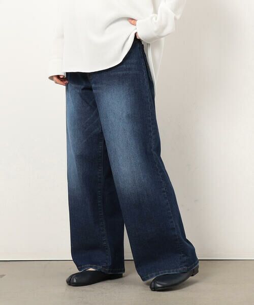 COMME CA ISM / コムサイズム デニムパンツ | ストレッチデニムワイドパンツ | 詳細4