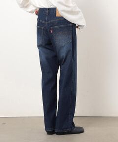 COMME CA ISM / コムサイズム デニムパンツ | ストレッチデニムストレートパンツ ONIGIRI ステッチ刺しゅう