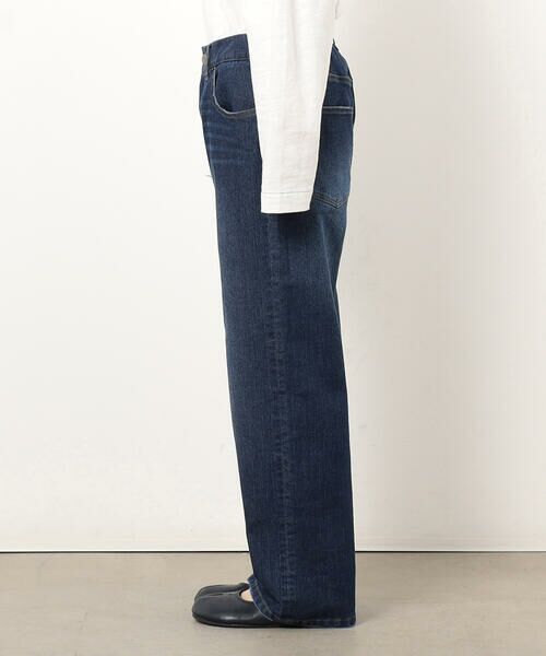 COMME CA ISM / コムサイズム デニムパンツ | ストレッチデニムストレートパンツ ONIGIRI ステッチ刺しゅう | 詳細8