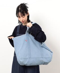 COMME CA ISM / コムサイズム トートバッグ | デニムトートバッグ（大）