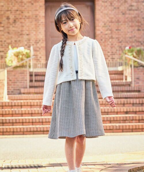 COMME CA ISM / コムサイズム カーディガン・ボレロ | フォーマル ジャージーツイードボレロ(100-130cm) | 詳細4