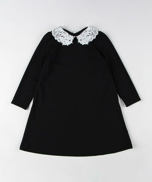 COMME CA ISM / コムサイズム ロング・マキシ丈ワンピース | フォーマル レース襟付きポンチ ワンピース(100-130cm) | 詳細2