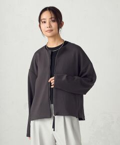 COMME CA ISM / コムサイズム ブルゾン | ふわ軽 ニュアンス ジップブルゾン