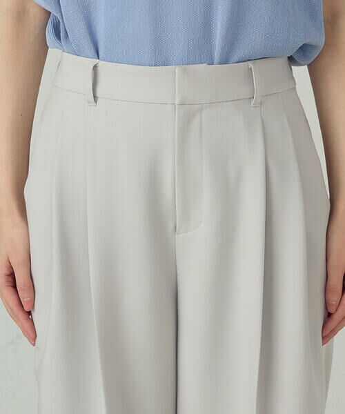 COMME CA ISM / コムサイズム その他パンツ | ストレッチツイル サイドライン ハイウエストワイドパンツ | 詳細11