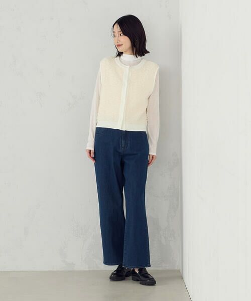 COMME CA ISM / コムサイズム ベスト | 前後２ＷＡＹ　ツイードニットベスト | 詳細1