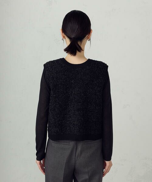 COMME CA ISM / コムサイズム ベスト | 前後２ＷＡＹ　ツイードニットベスト | 詳細19