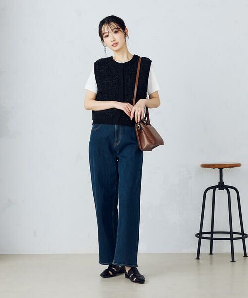 COMME CA ISM / コムサイズム ベスト | 前後２ＷＡＹ　ツイードニットベスト | 詳細7