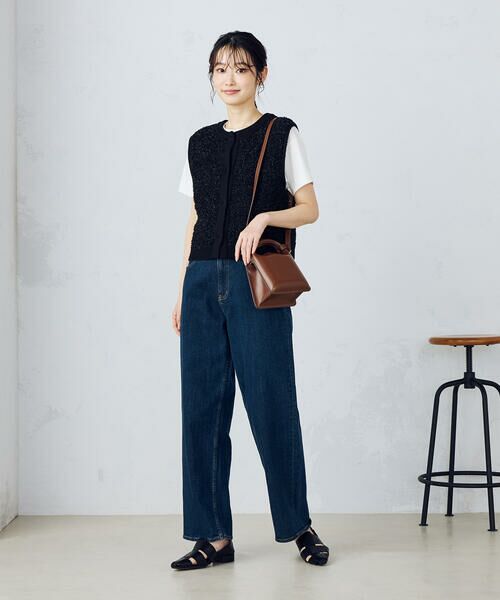 COMME CA ISM / コムサイズム ベスト | 前後２ＷＡＹ　ツイードニットベスト | 詳細8