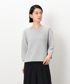 ニット セーター 「マシンウォッシャブル」シャツレイヤード風　ドッキングニット レディース マシンウォッシャブル】シャツレイヤード風 ドッキングニット