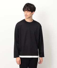 ストレッチポンチ フェイクレイヤードＴシャツ