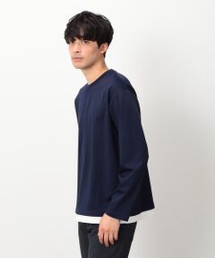 ストレッチポンチ フェイクレイヤードＴシャツ