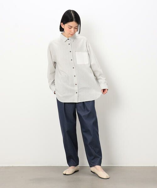 COMME CA ISM / コムサイズム シャツ・ブラウス | Ｗストライプシャツ | 詳細1